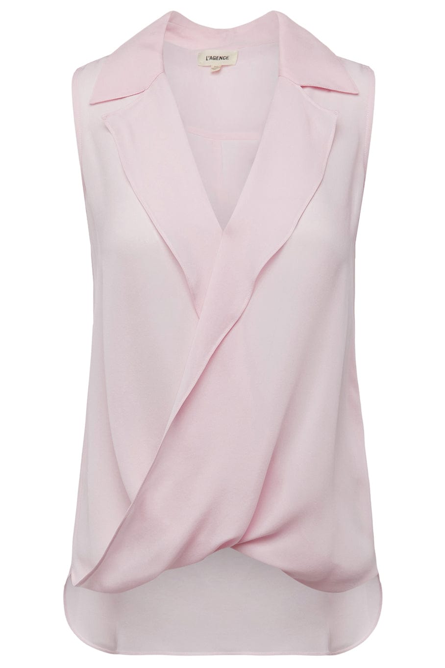 L'AGENCE-Freja Sleeveless Draped Blouse-
