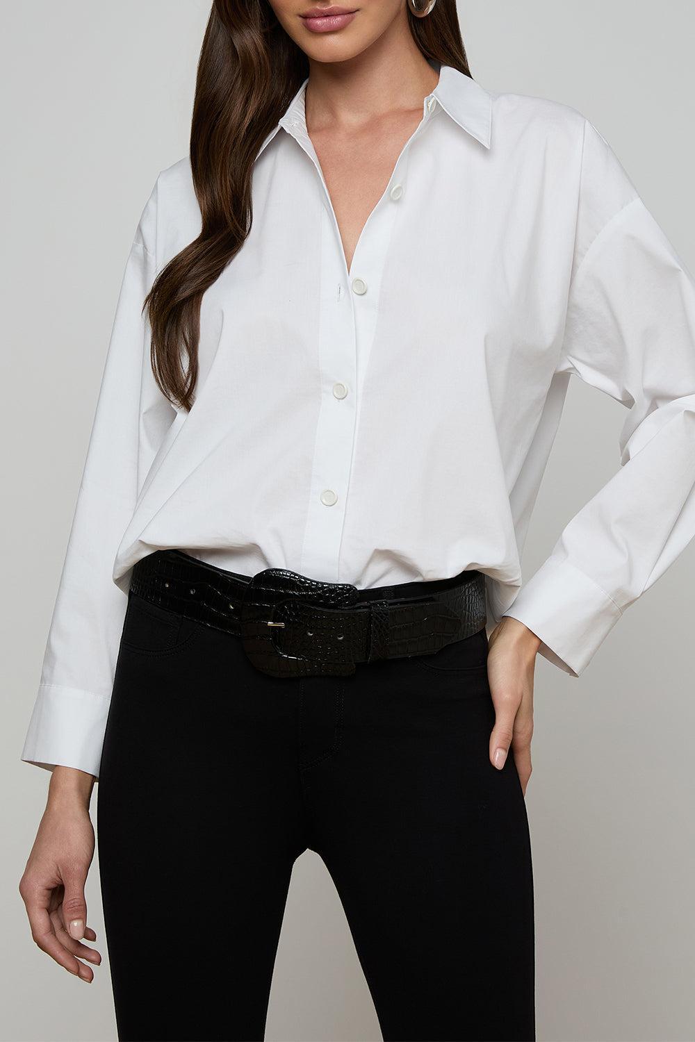 Rylie Shirt-WHITE-XS-CLOTHINGTOPBLOUSE-L'AGENCE