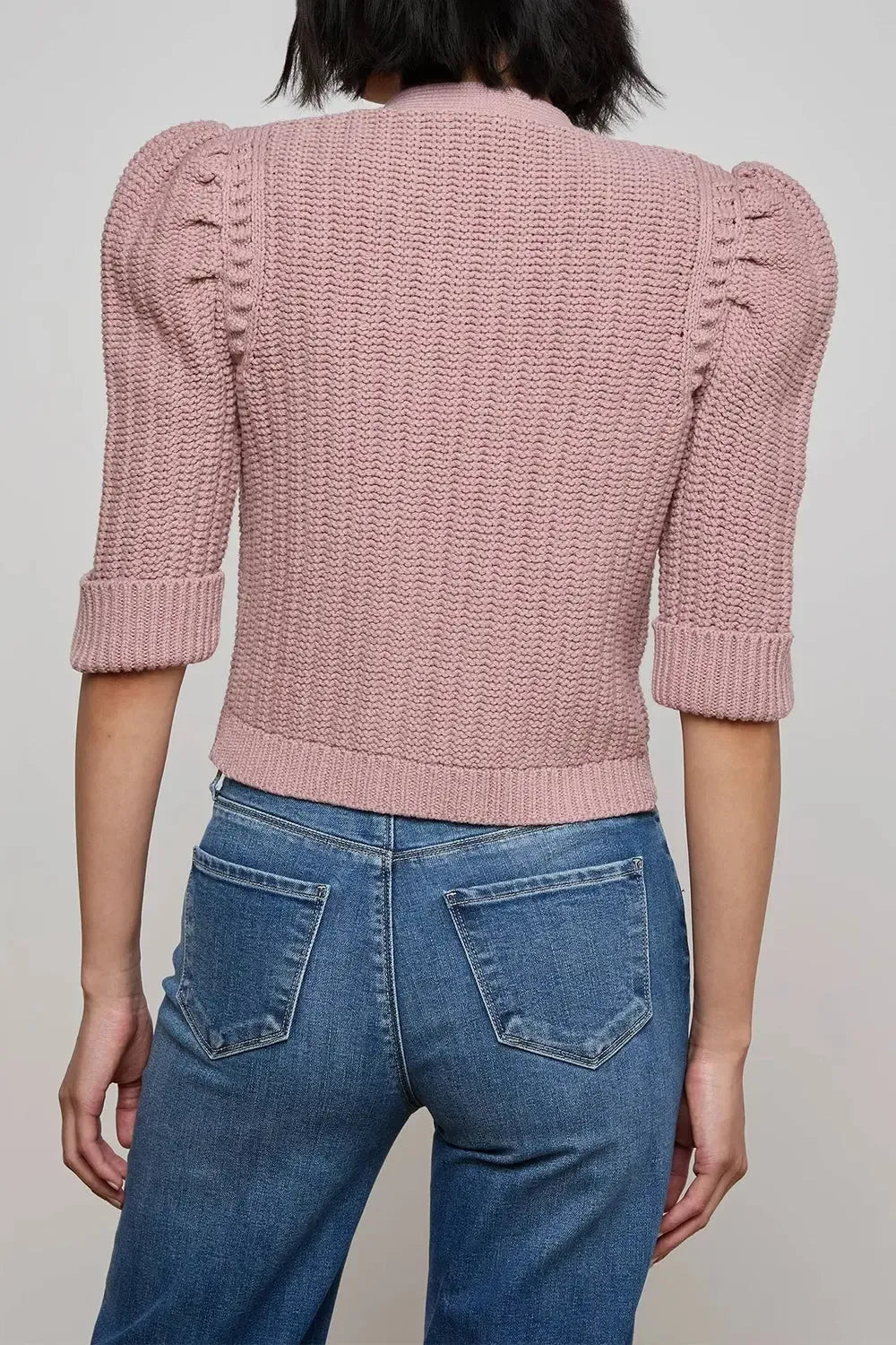 Delilah Crop Cardigan-LTMVEGLD-XS-CLOTHINGTOPCARDIGAN-L'AGENCE