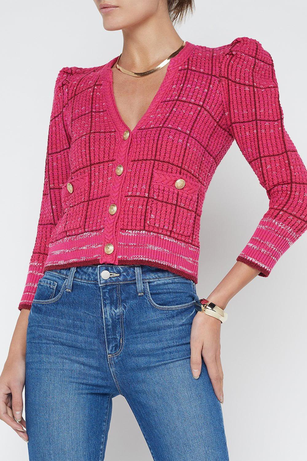 L'AGENCE-Jenni Cardigan - Pink Multi-