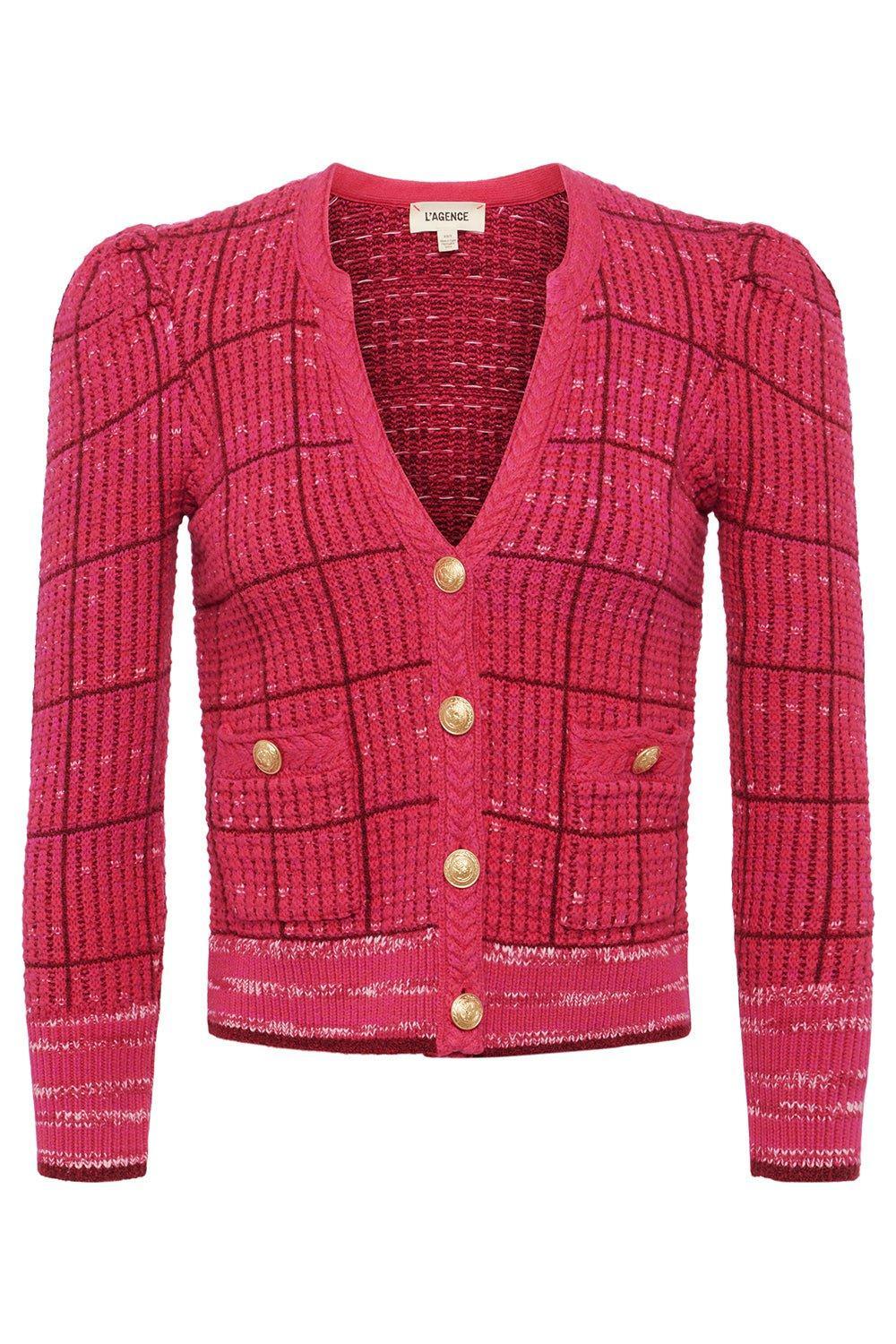 L'AGENCE-Jenni Cardigan - Pink Multi-