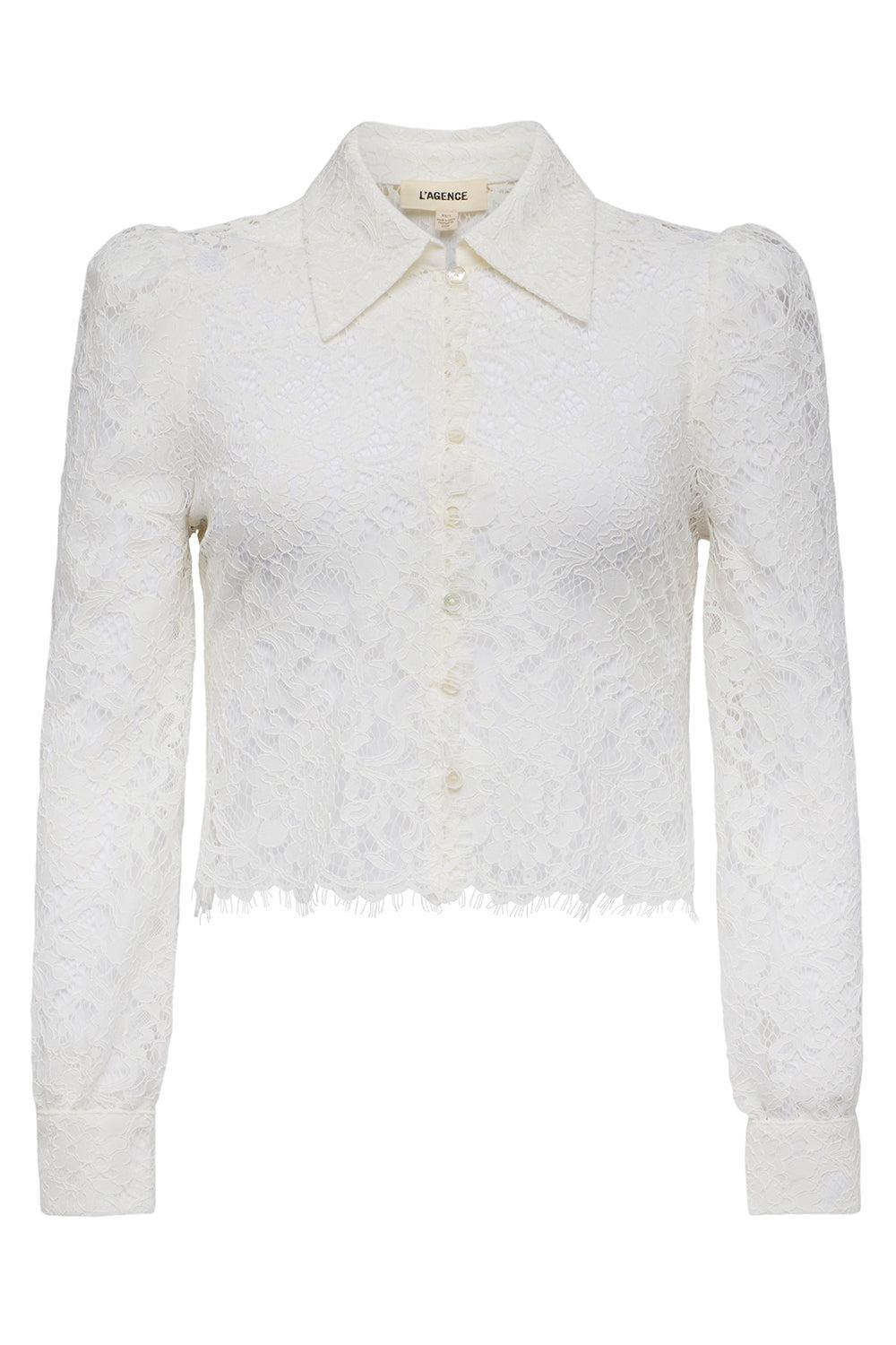 Anita Lace Top-IVORY-XS-CLOTHINGTOPKNITS-L'AGENCE