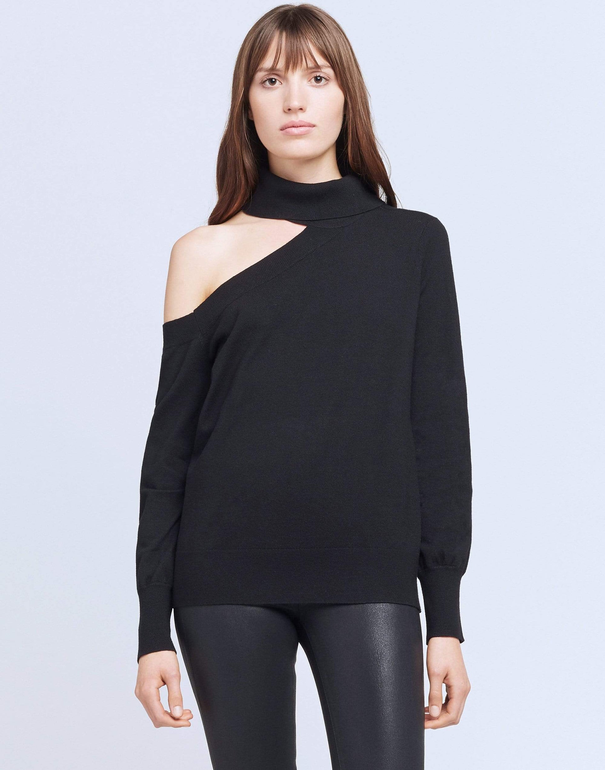 L'AGENCE-Black Easton Sweater-
