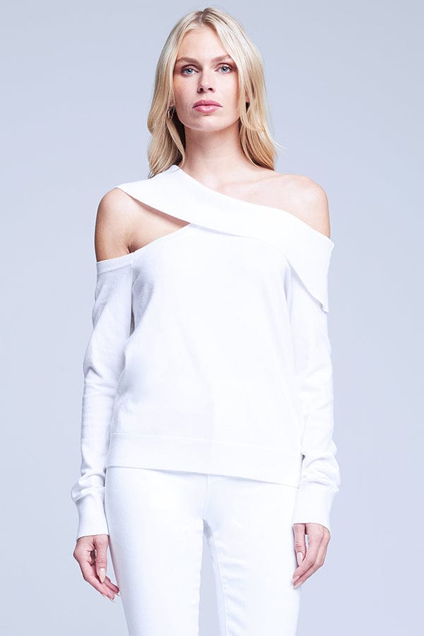 L'AGENCE-Minnie Off Shoulder Sweater-