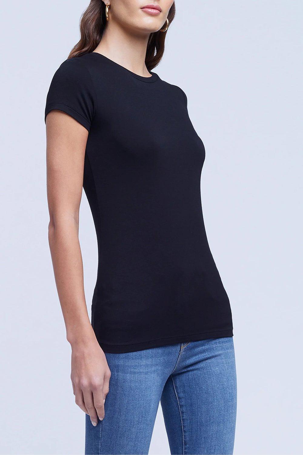 L'AGENCE-Ressi Tee - Black-