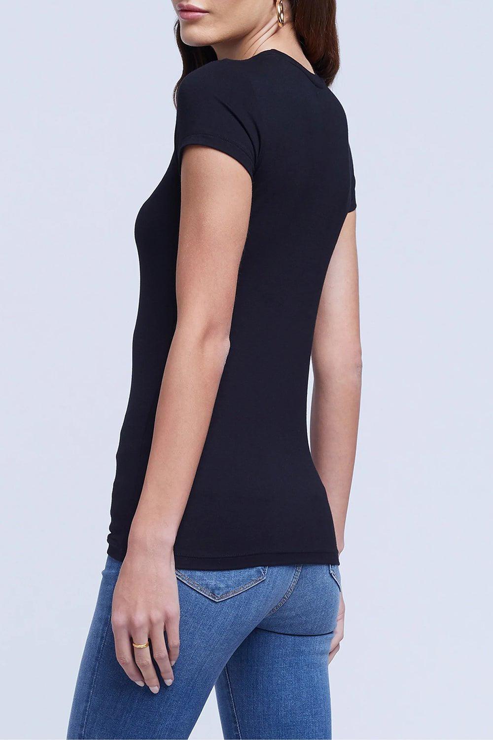 L'AGENCE-Ressi Tee - Black-