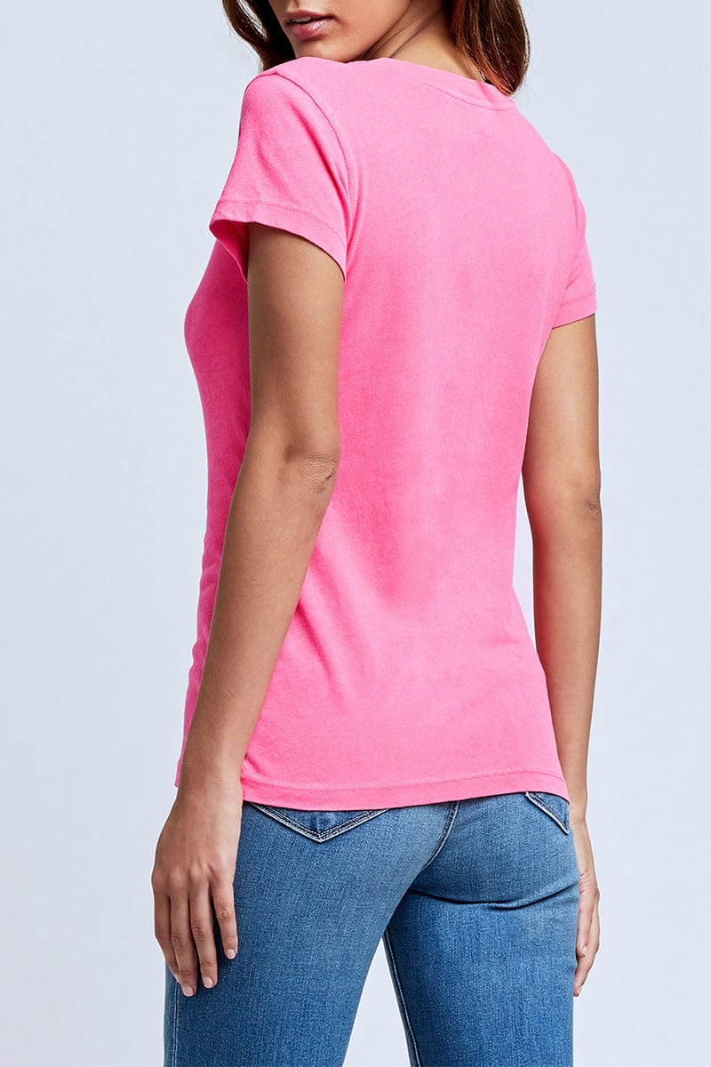 L'AGENCE-Becca V Neck T Shirt-