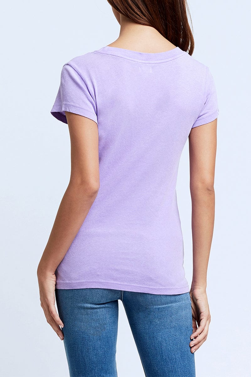 L'AGENCE-Cory Short Sleeve T Shirt - Lavender-