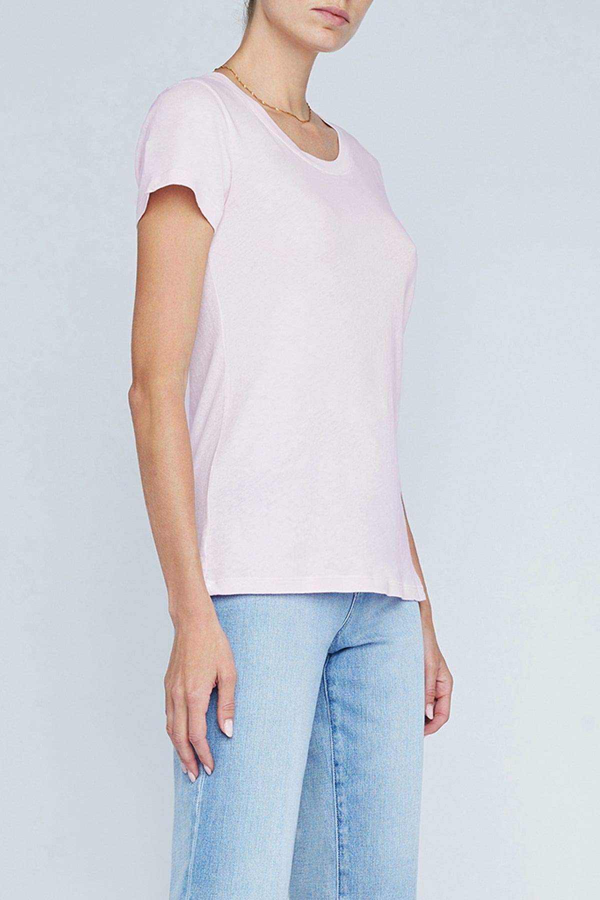 L'AGENCE-Cory Tee - Lilac Snow-