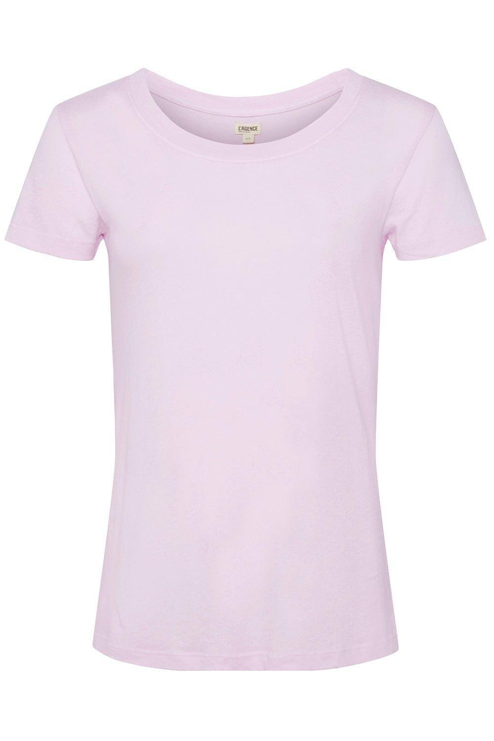 L'AGENCE-Cory Tee - Lilac Snow-