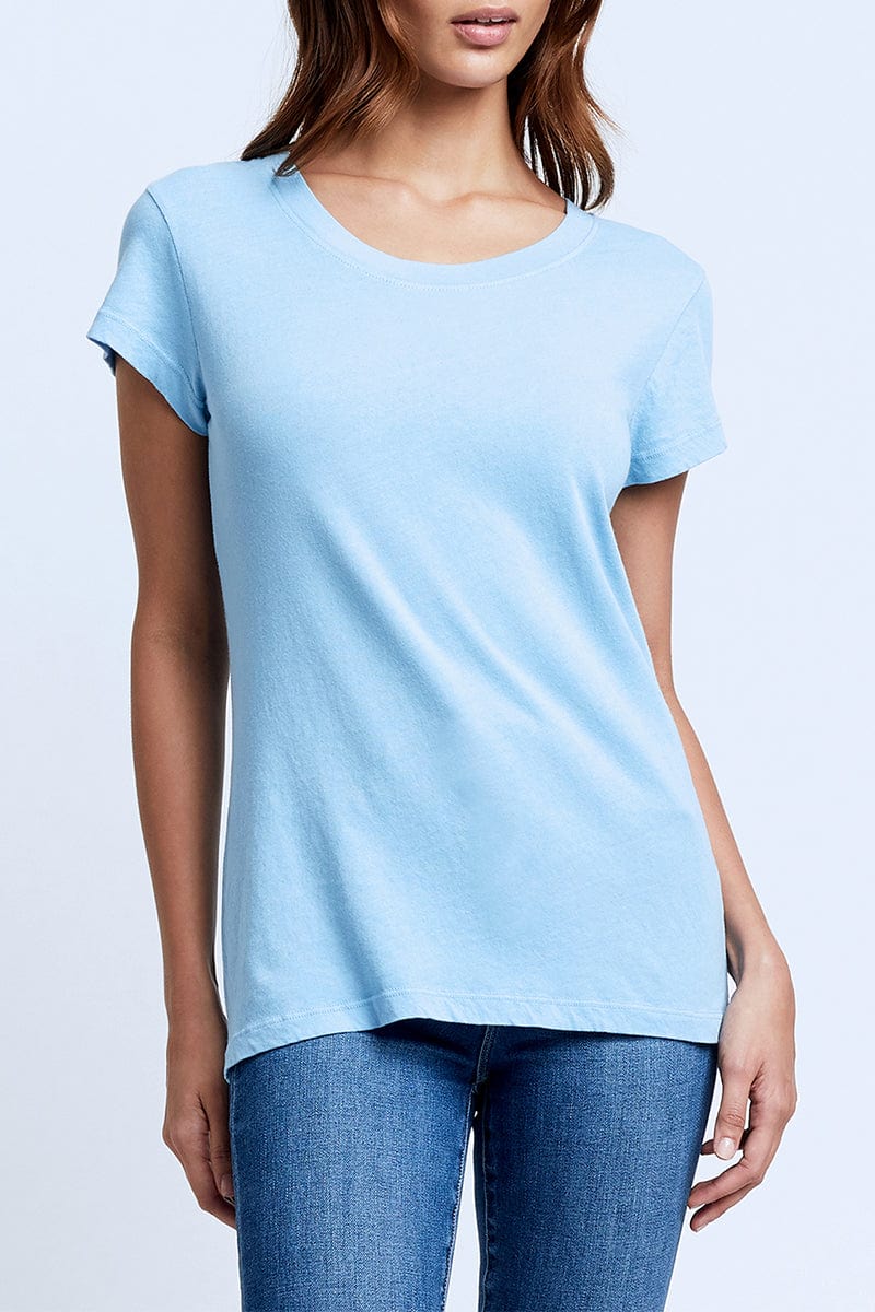 L'AGENCE-Cory Short Sleeve T Shirt - Sea-