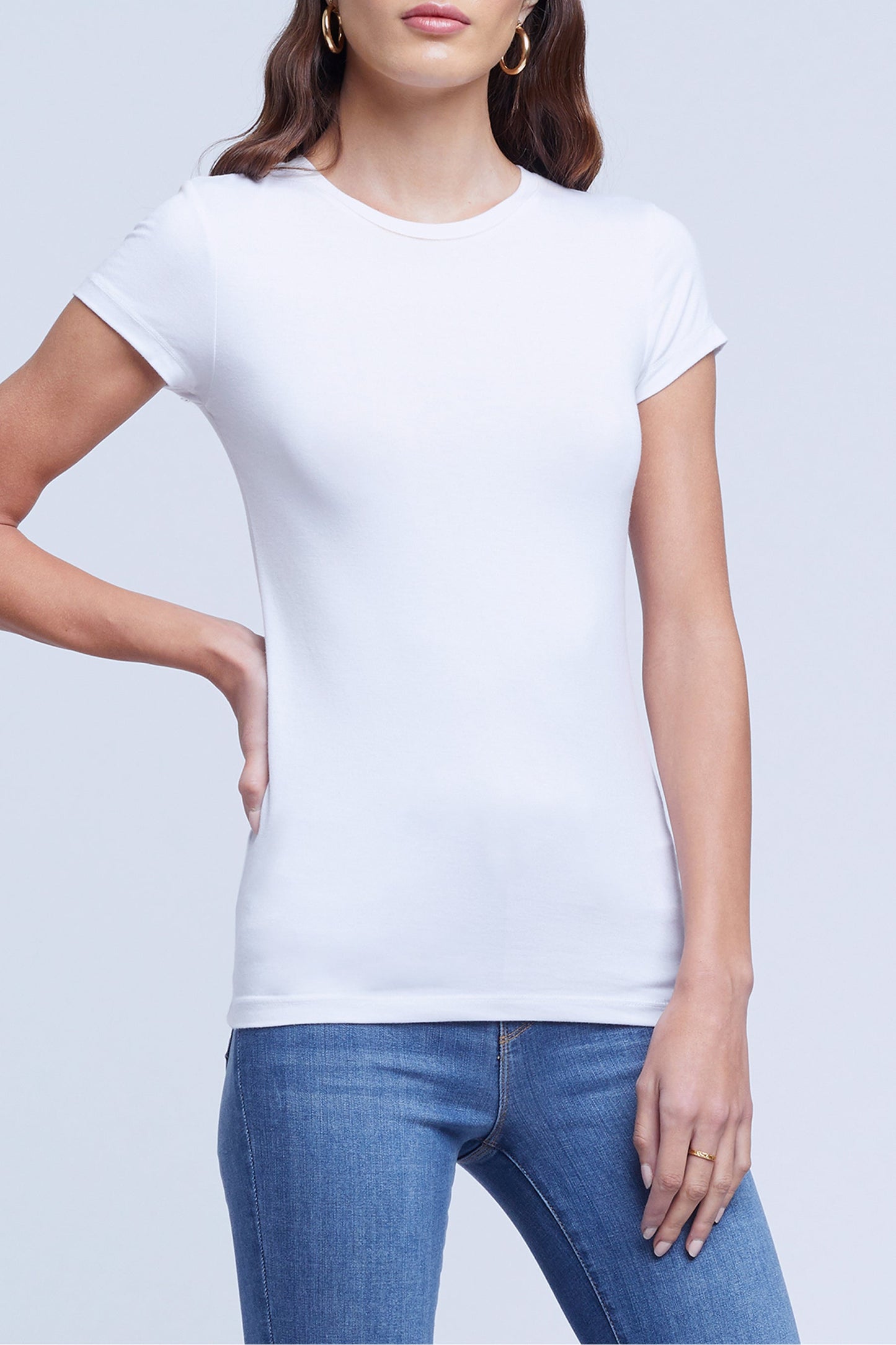 L'AGENCE-Ressi Tee - White-