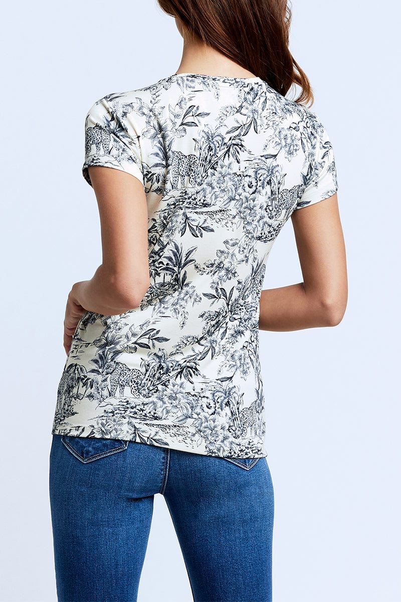 L'AGENCE-Ressi Short Sleeve T Shirt-