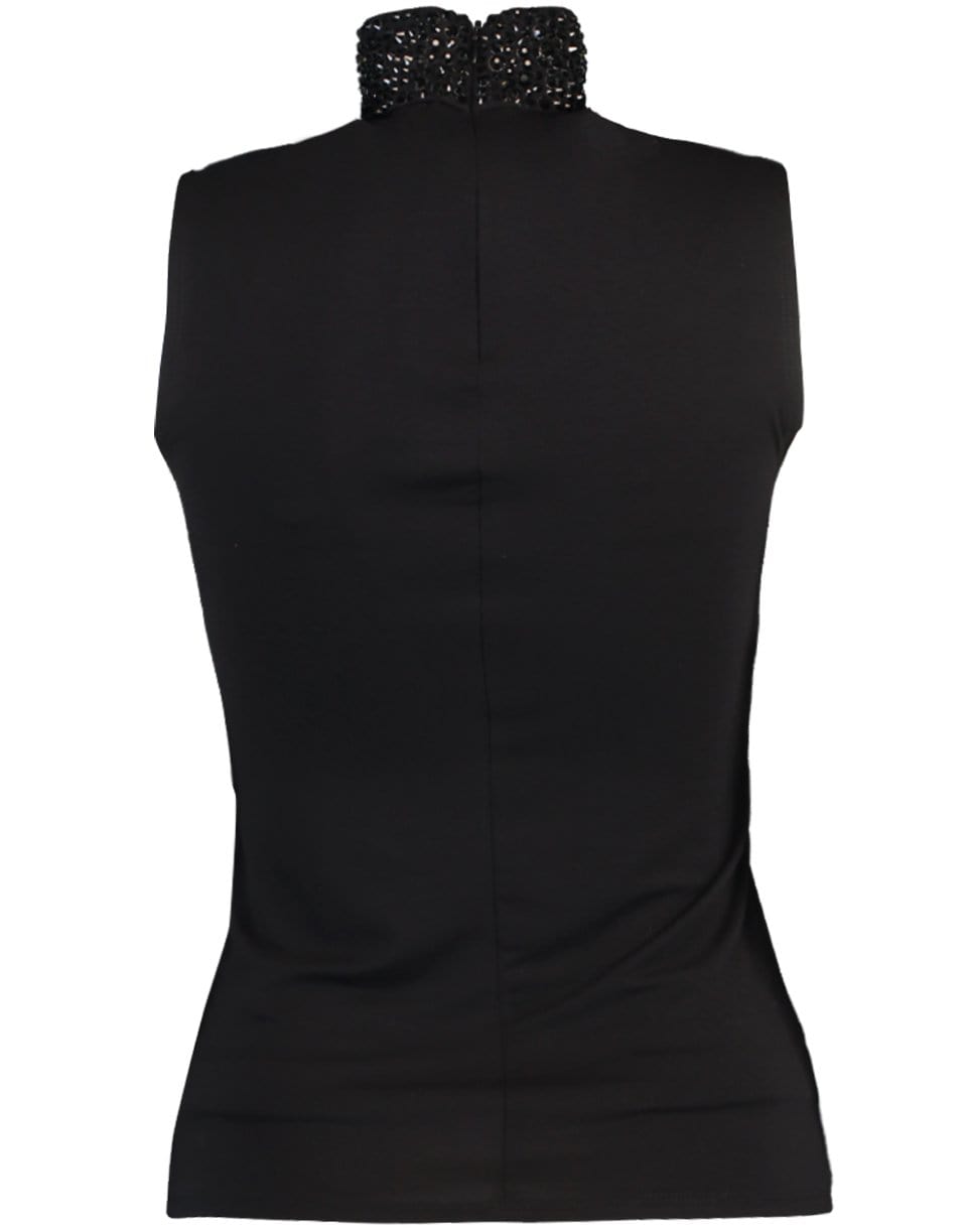 L'AGENCE-Emily Embellished Mock Neck Top-