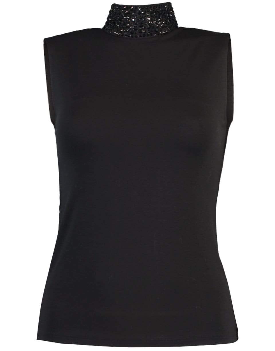 L'AGENCE-Emily Embellished Mock Neck Top-