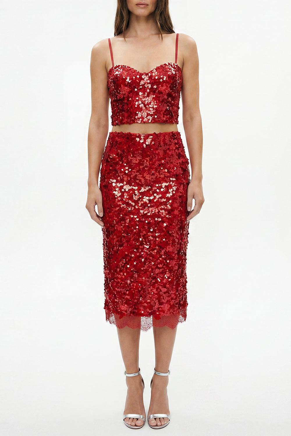 Lior Sequin Bralette Cami-RED-2-CLOTHINGTOPTANK-L'AGENCE 