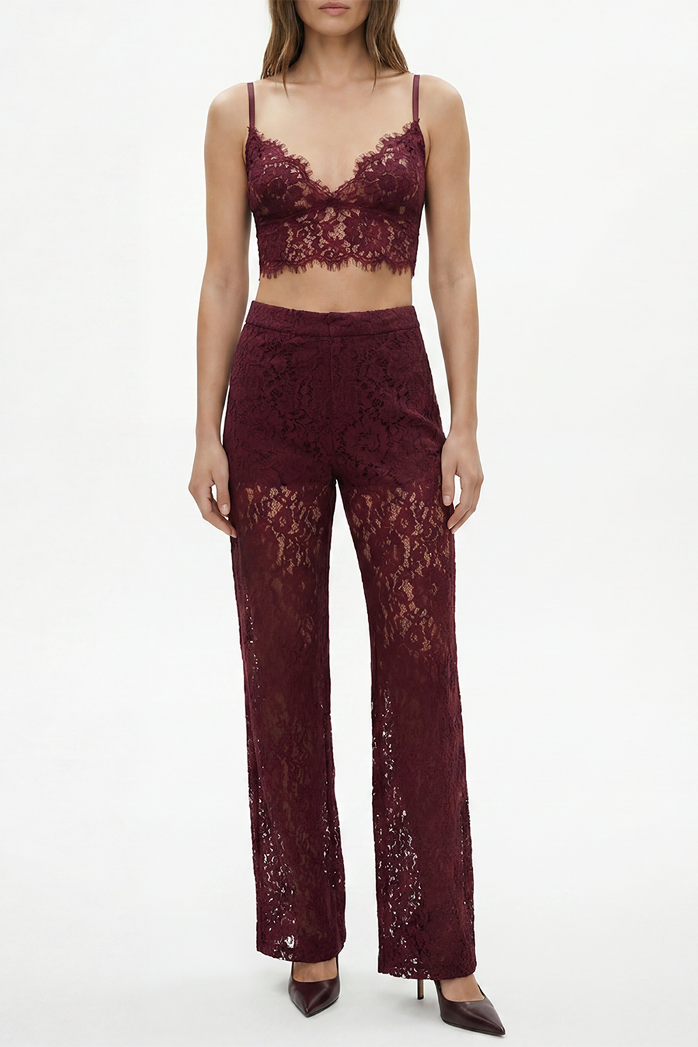 Aislin Bralette - Deep Port-RED-XS-CLOTHINGTOPTANK-L'AGENCE