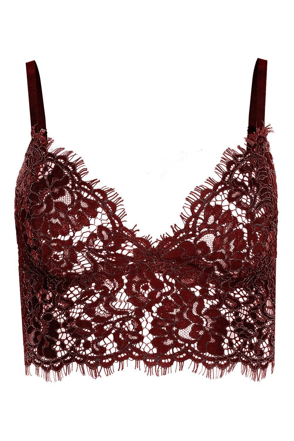 Aislin Bralette - Deep Port-RED-XS-CLOTHINGTOPTANK-L'AGENCE