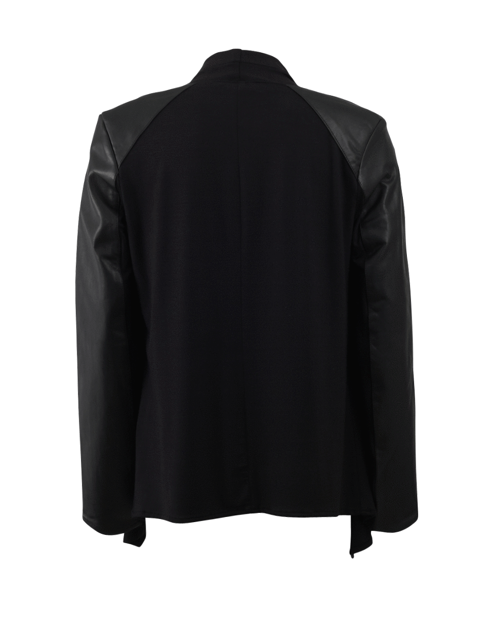 LAMARQUE-Leather And Knit Cardigan-