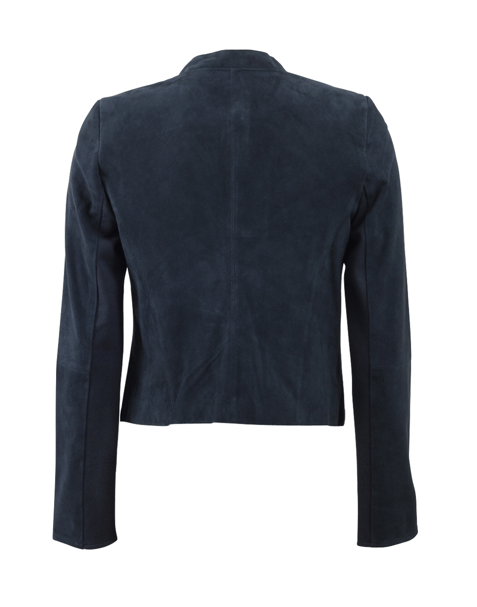 LAMARQUE-Suede And Knit Cascade Blazer-