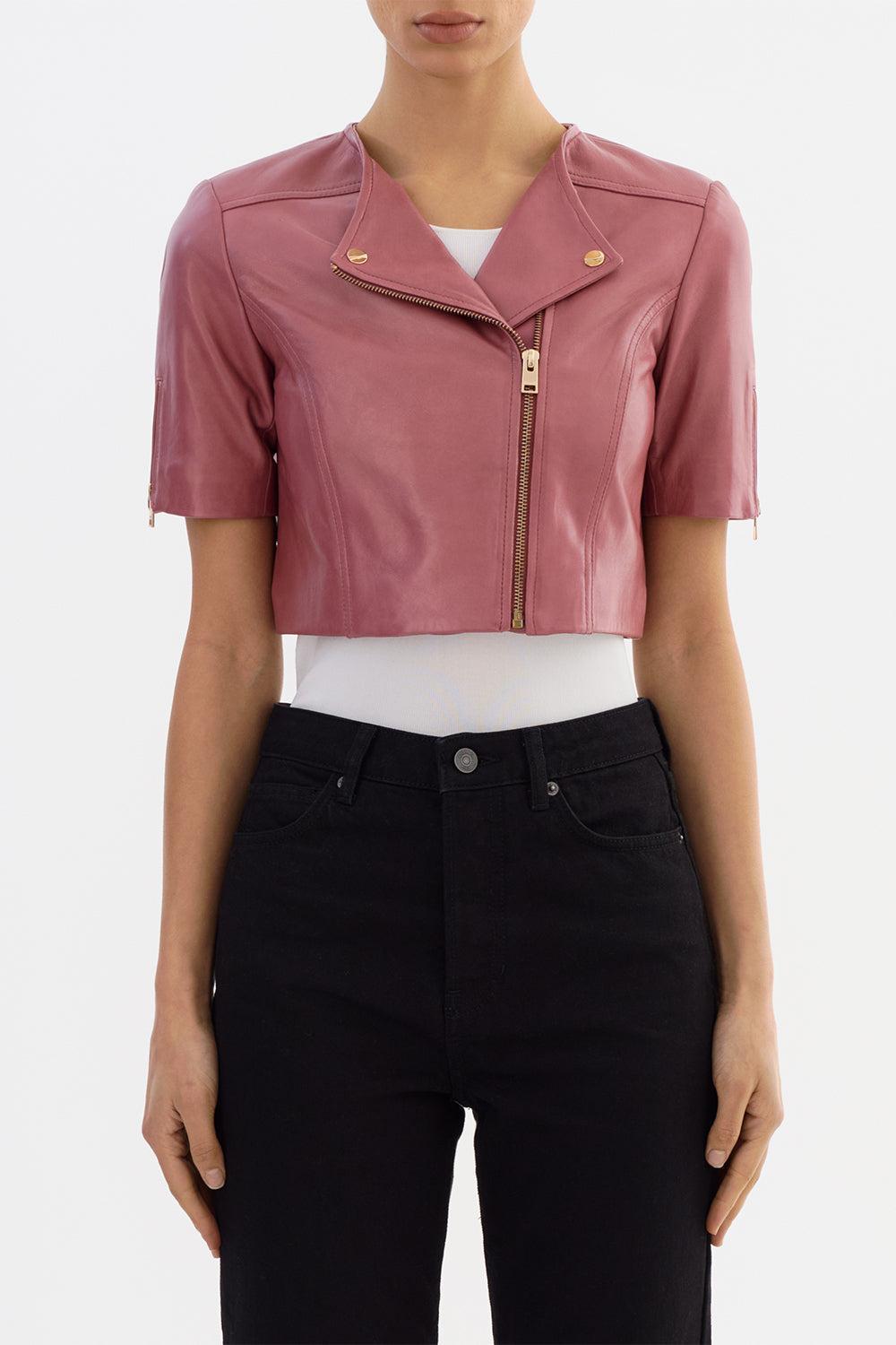 Kirsi Cropped Jacket - Deco Rose-DECOROSE-XS-CLOTHINGJACKETLEATHER-LAMARQUE