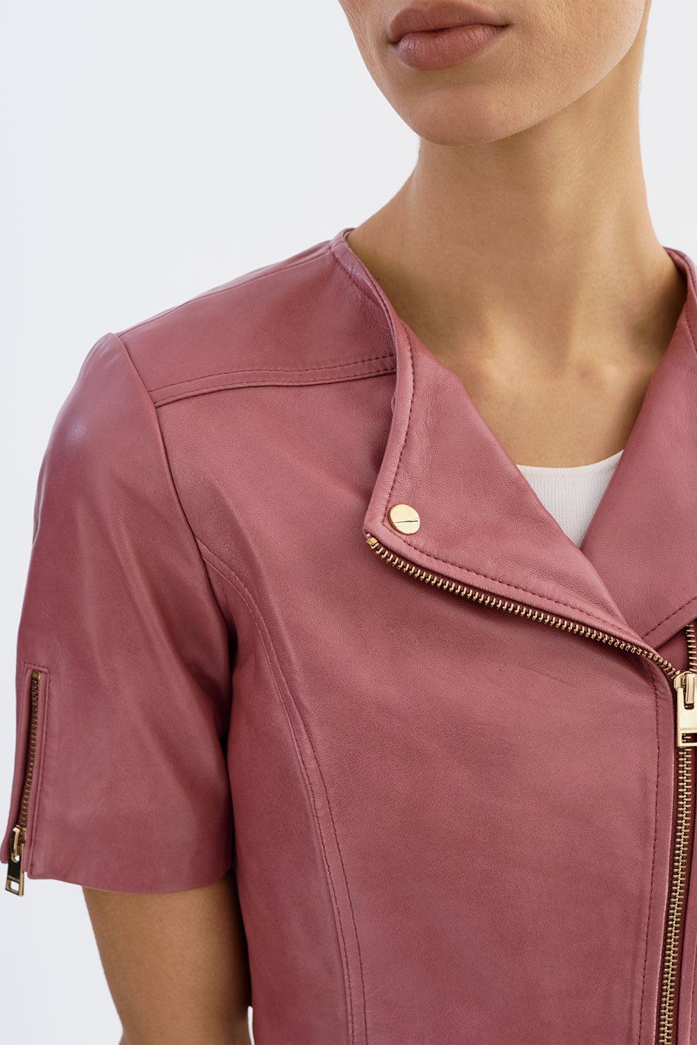 Kirsi Cropped Jacket - Deco Rose-DECOROSE-XS-CLOTHINGJACKETLEATHER-LAMARQUE