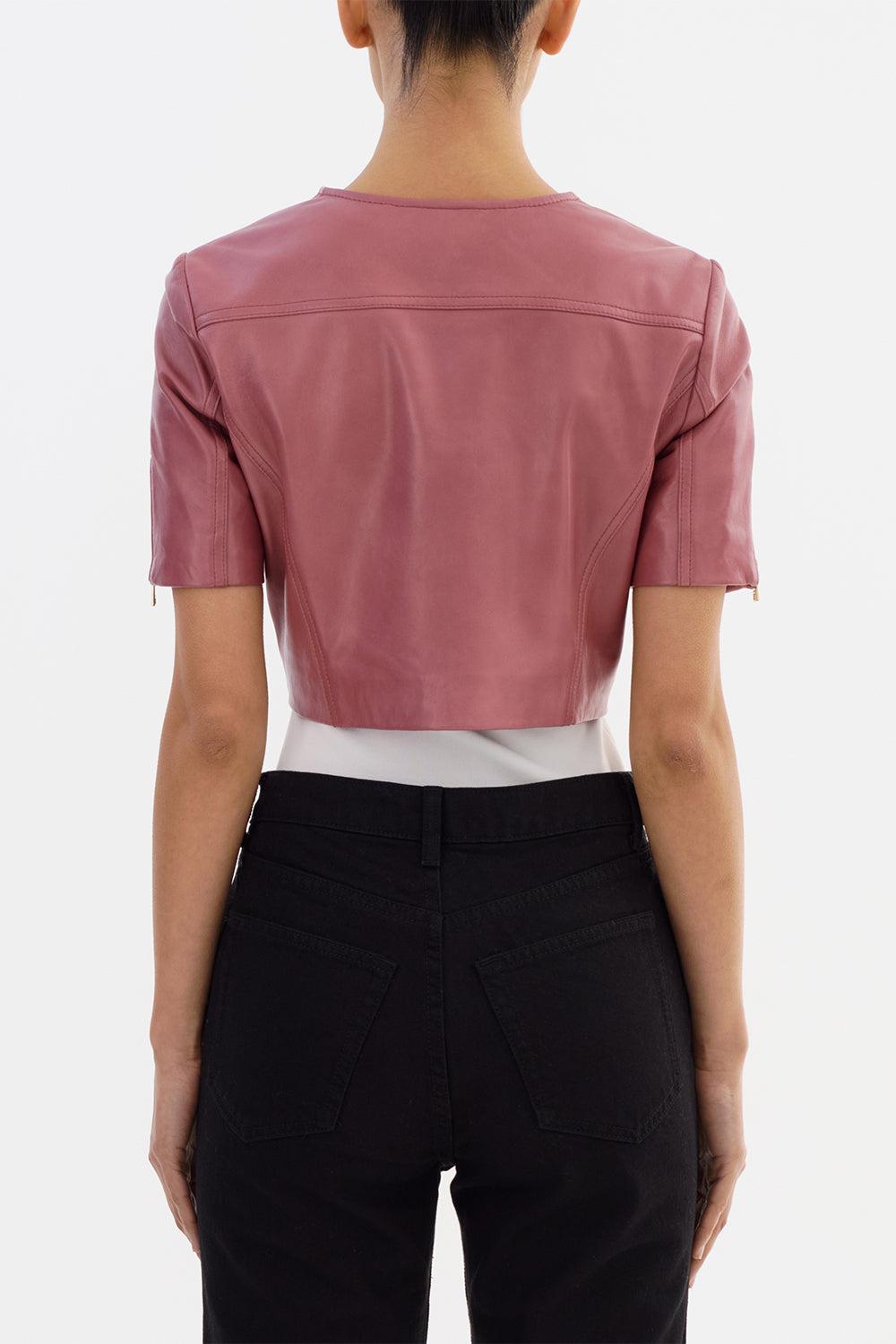 Kirsi Cropped Jacket - Deco Rose-DECOROSE-XS-CLOTHINGJACKETLEATHER-LAMARQUE