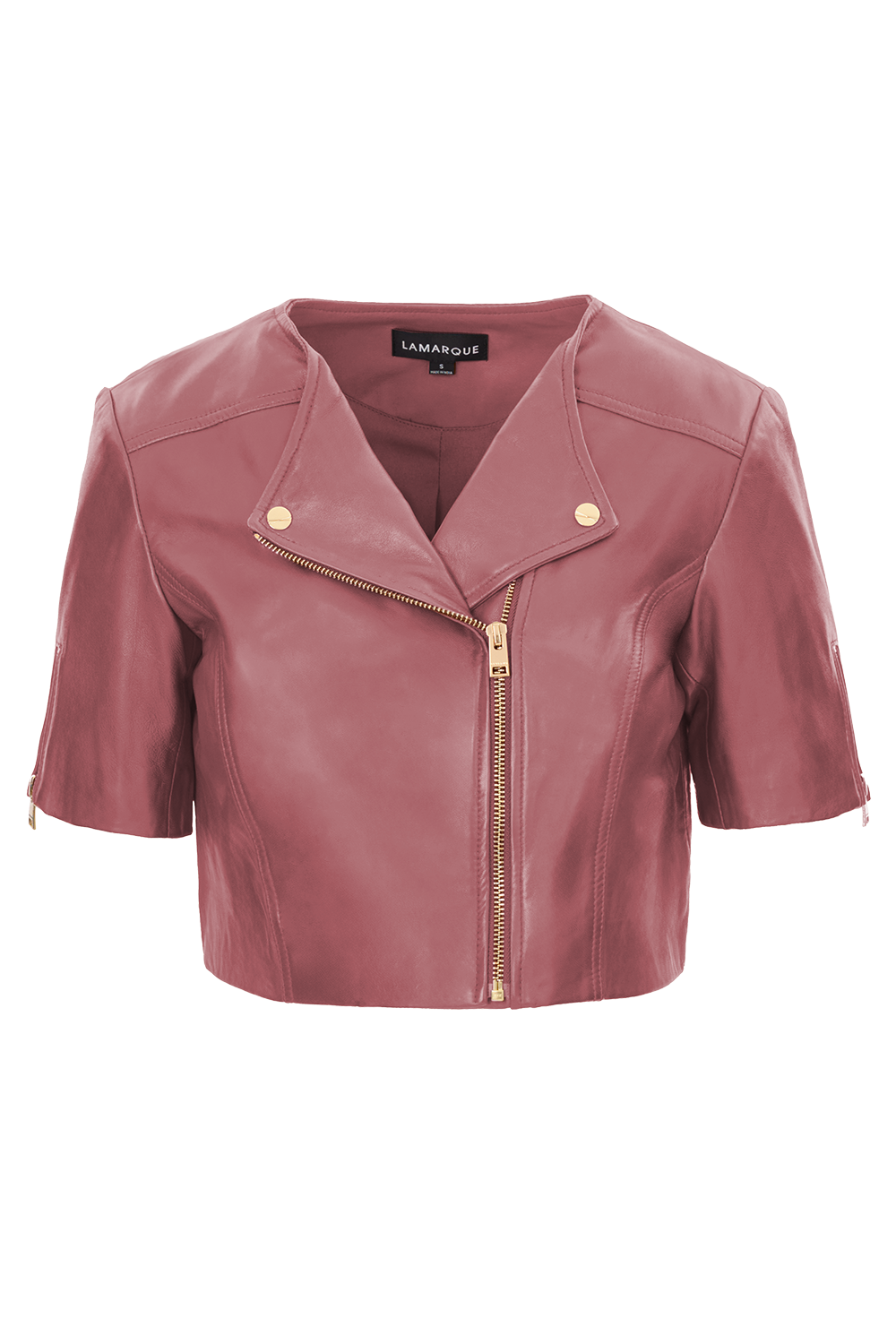 Kirsi Cropped Jacket - Deco Rose-DECOROSE-XS-CLOTHINGJACKETLEATHER-LAMARQUE