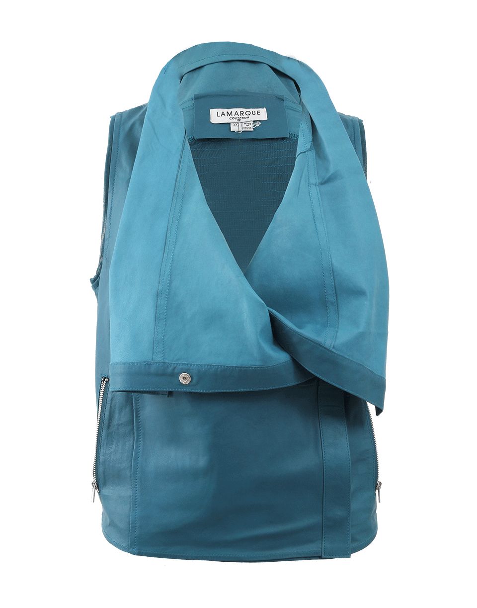 LAMARQUE-Sarai Cowl Neck Vest-