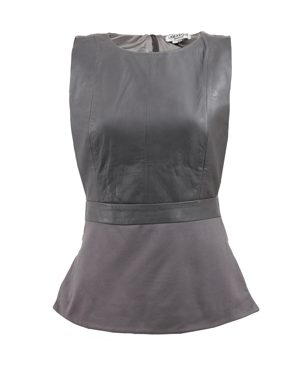 LAMARQUE-Jill Mixed Media Shell Top-