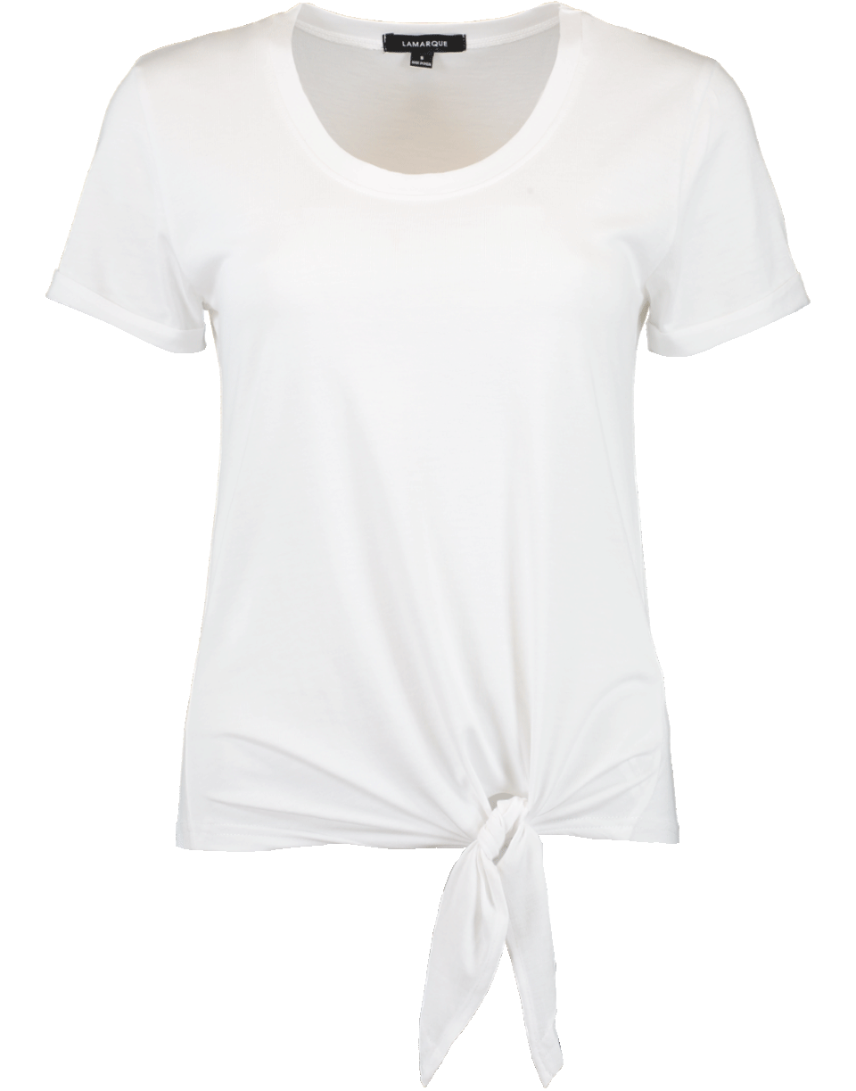 LAMARQUE-Tie Front Tee-