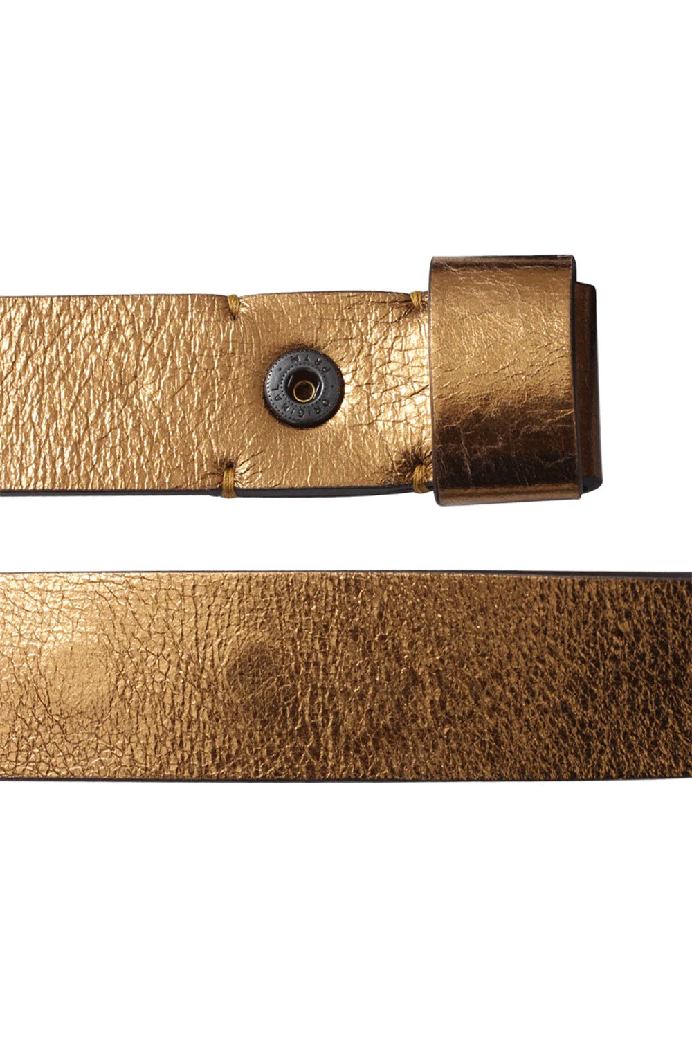 LANVIN-Metallic Gold Belt-GOLD