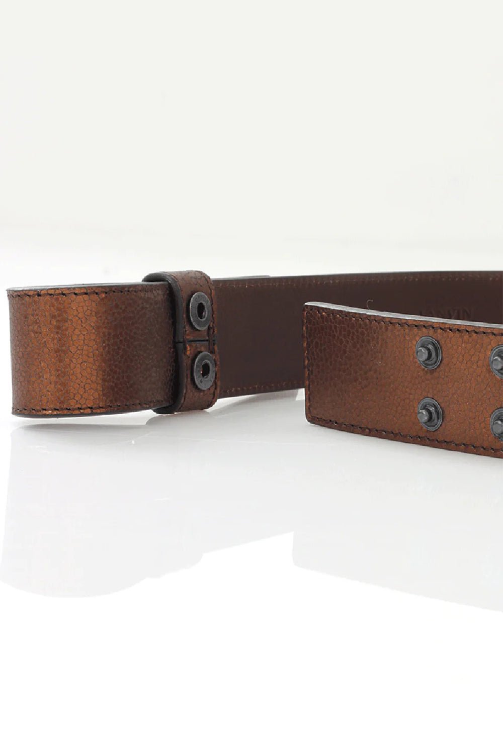 Noeud Metallic Leather Bow Belt ACCESSORIEBELTS LANVIN   