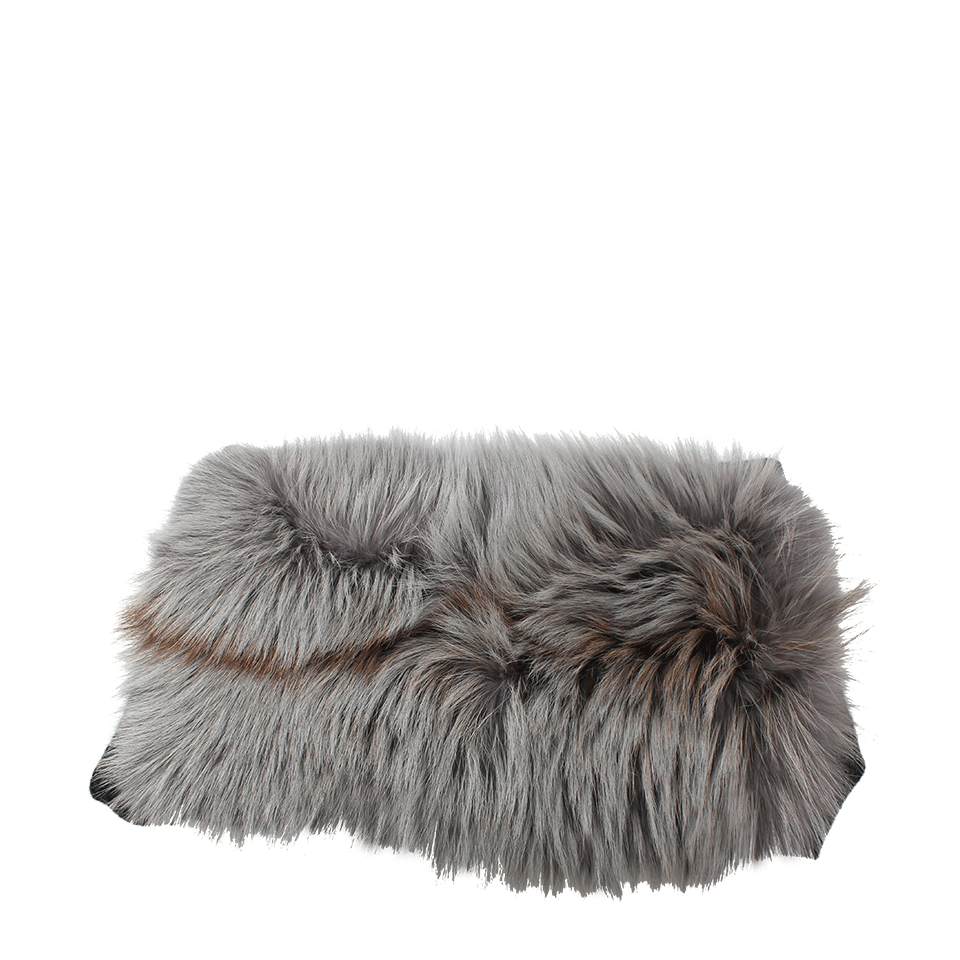 LANVIN-Fur Donut With Knit-BLUE