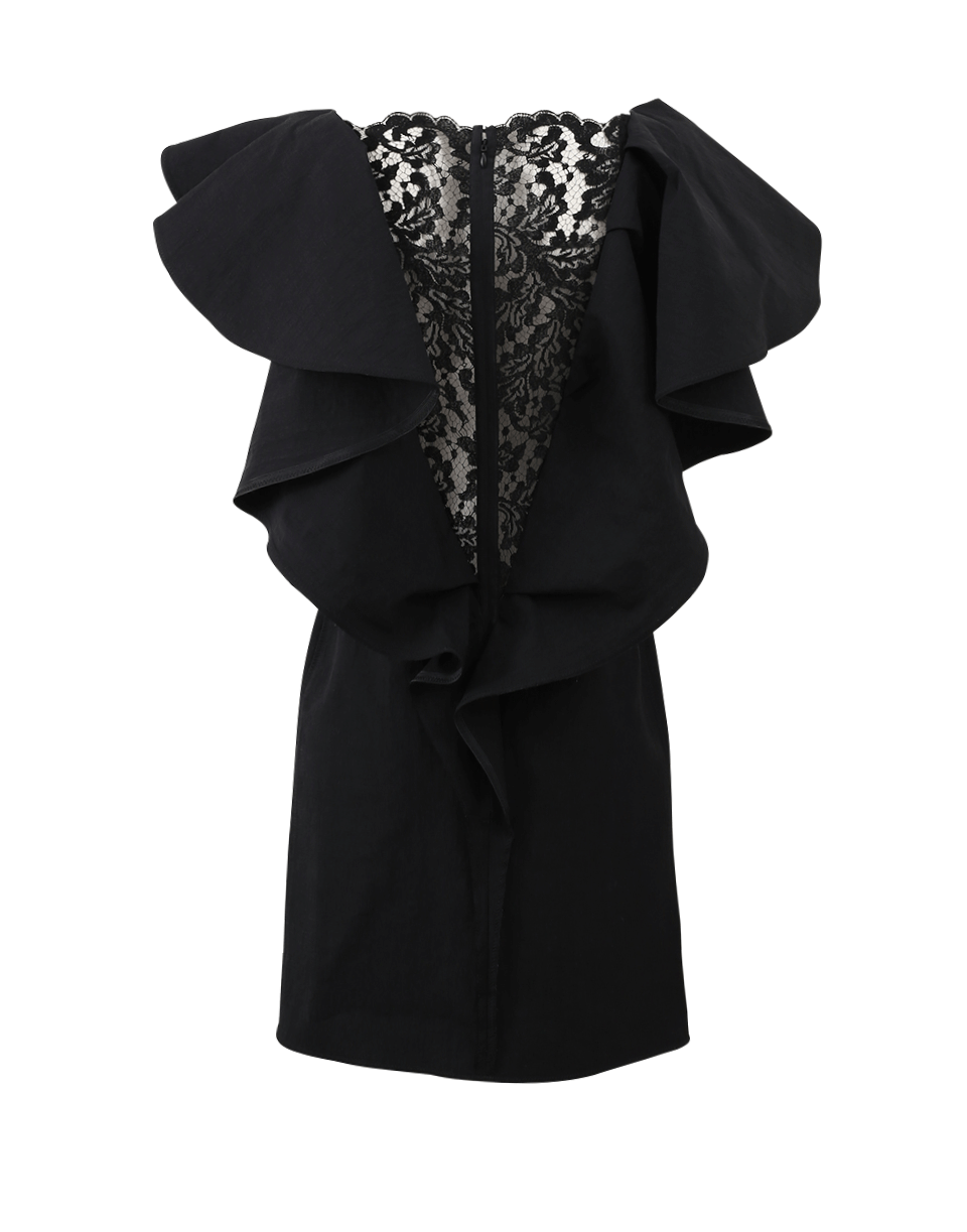 LANVIN-Lace Insert Cocktail Dress-