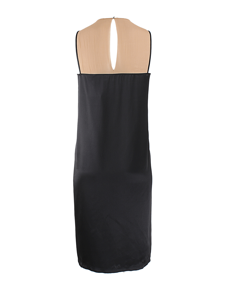 LANVIN-Sleeveless Jewel Neck Loose Top Dress-BLACK