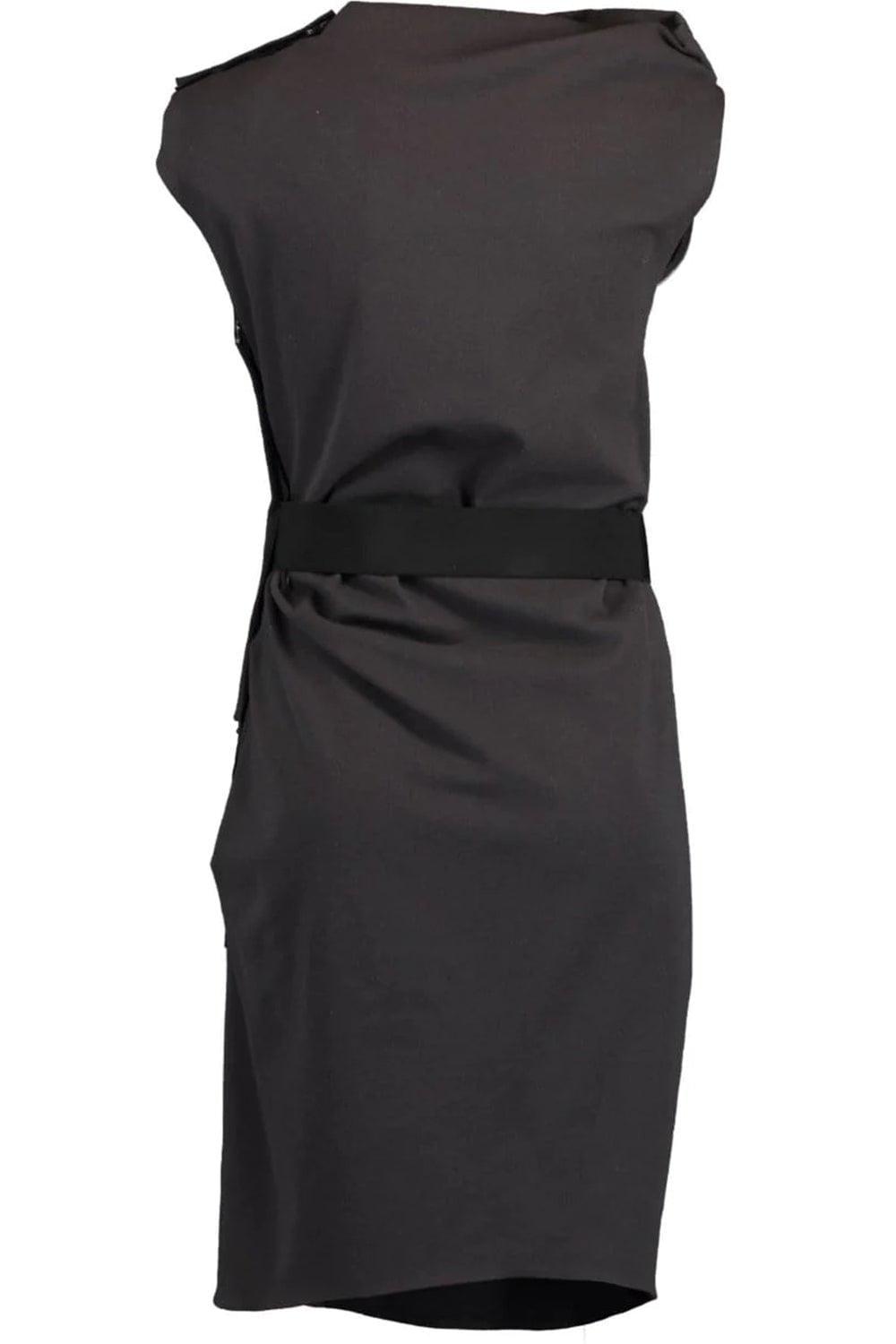 LANVIN-Stretch Wool Sleeveless Side Zip Dress-GRAY
