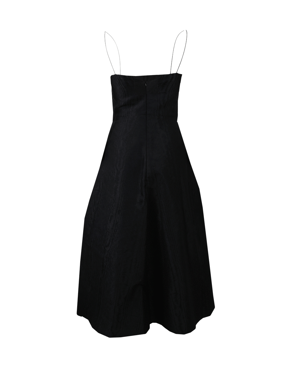 LANVIN-Midi Moire Dress-BLACK