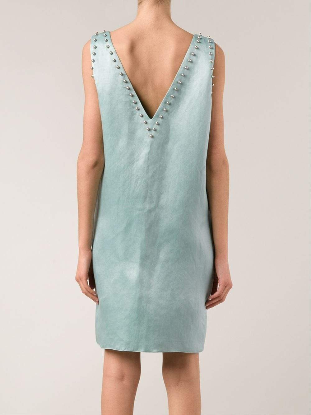 LANVIN-Flower Organza Dress-BLUE