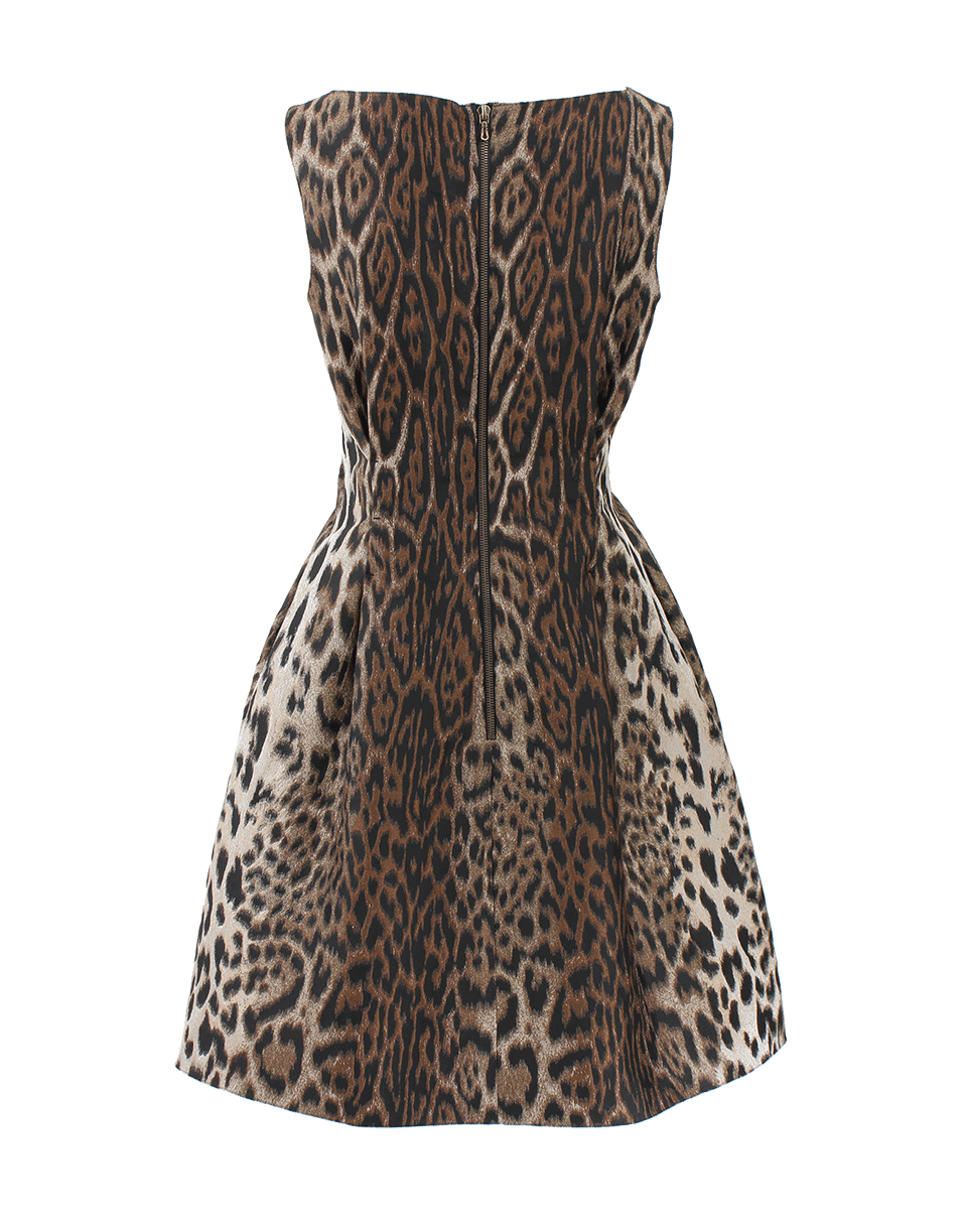 LANVIN-Full Bottom Leopard Dress-