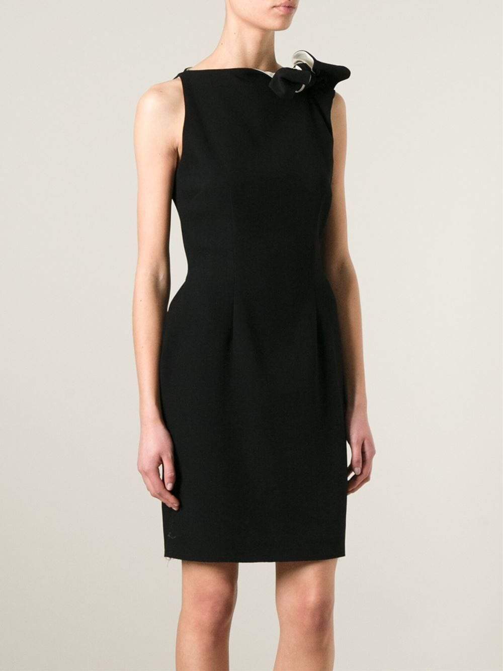 LANVIN-Bow Neck Dress-