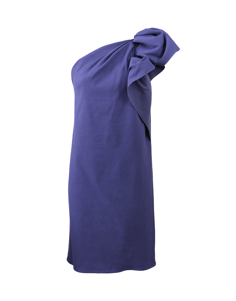 LANVIN-Ruffled Shoulder Dress-