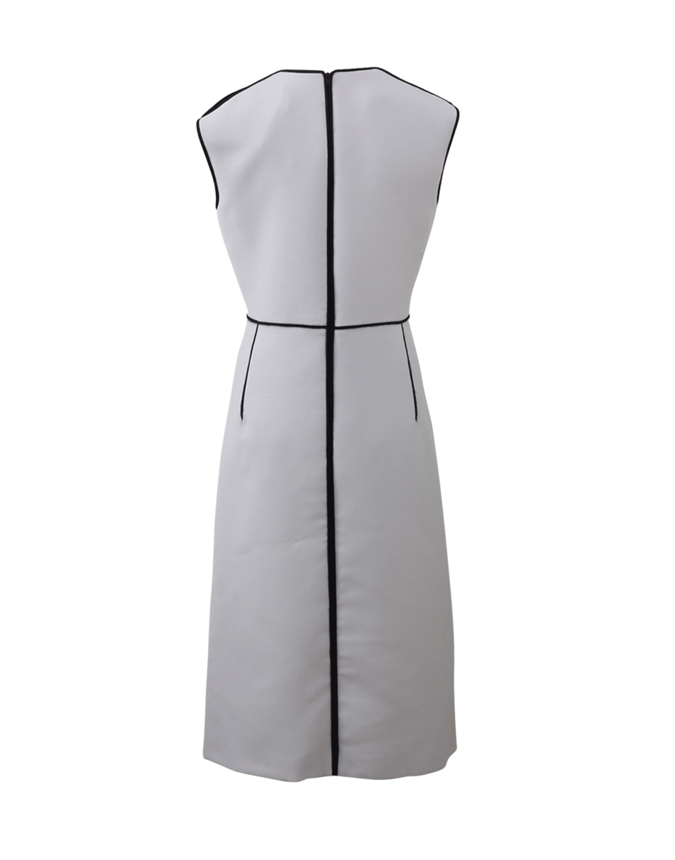 LANVIN-Crewneck Piping Dress-