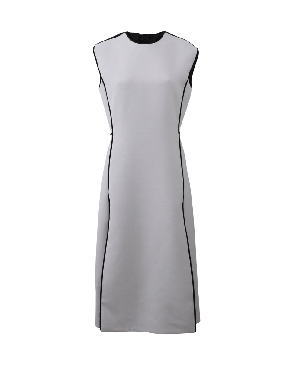 LANVIN-Crewneck Piping Dress-