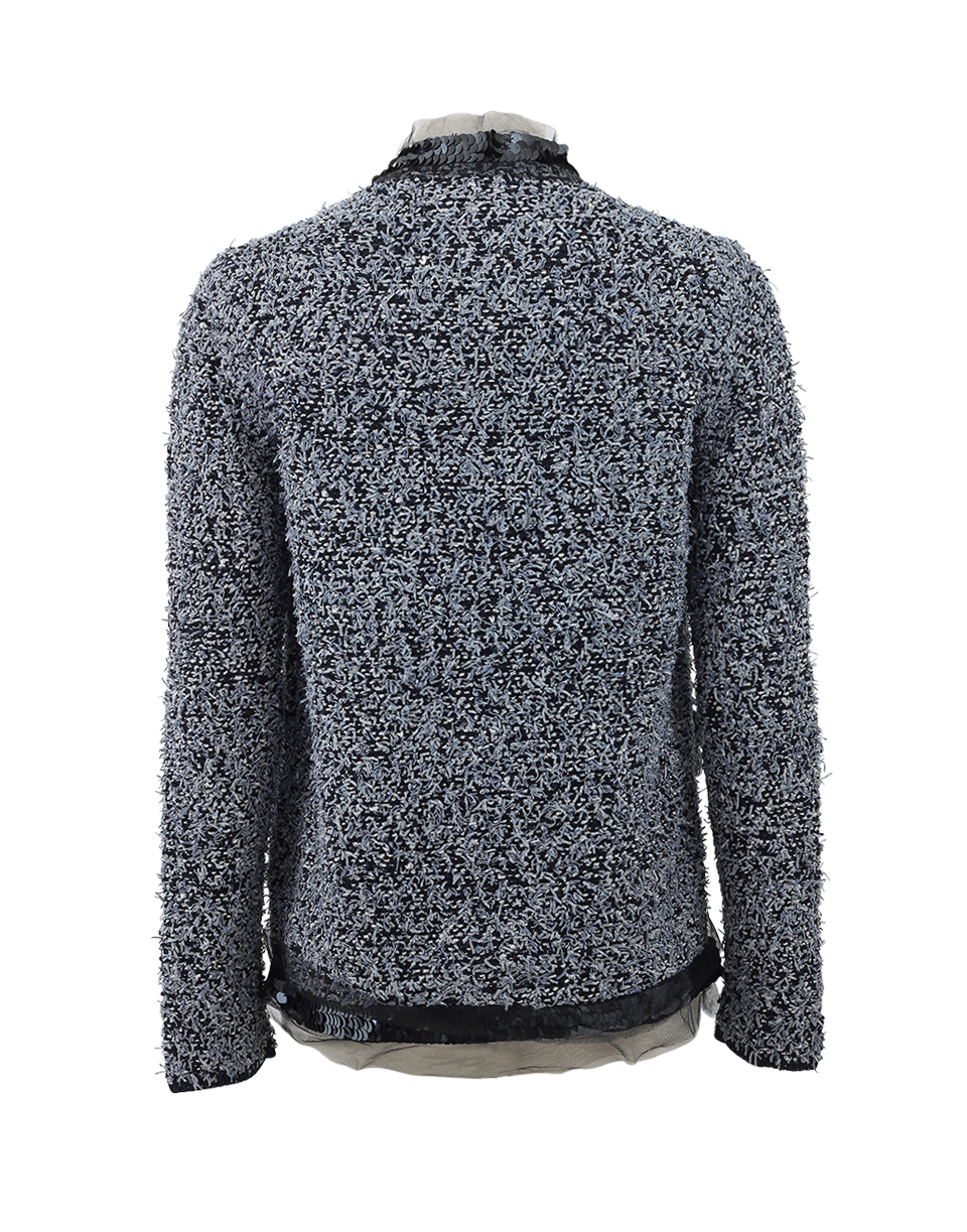 LANVIN-Tinsel Tweed Jacket-