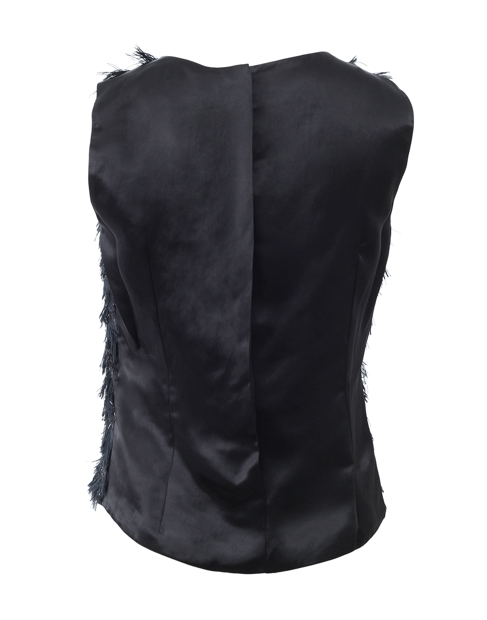 LANVIN-Feather Front Top-