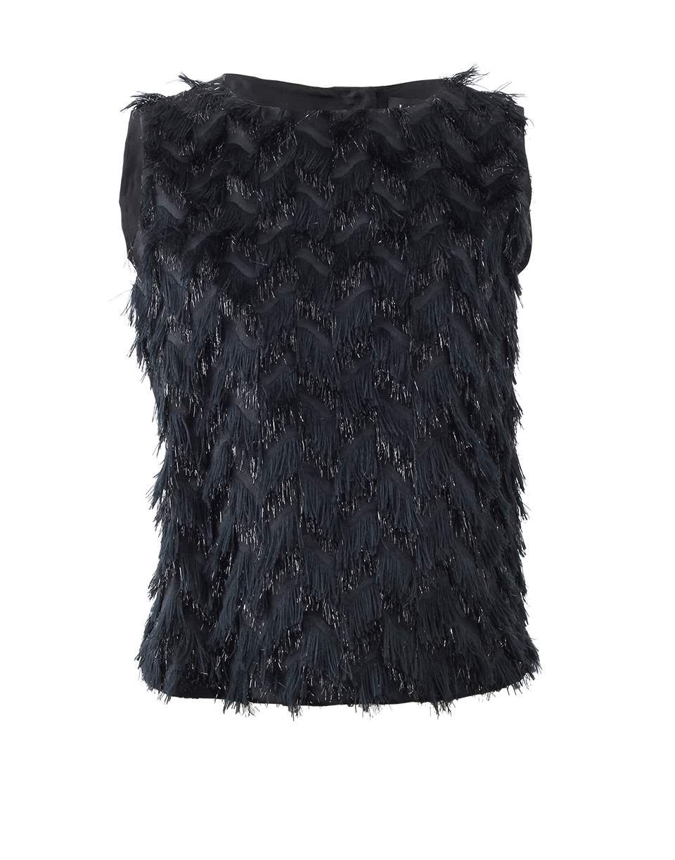 LANVIN-Feather Front Top-