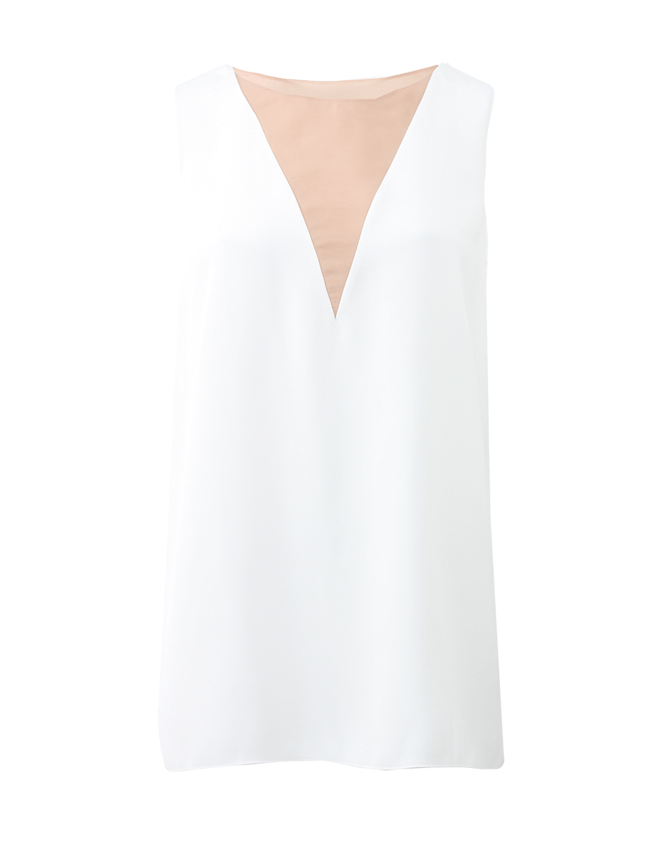 LANVIN-Sheer V-Front Top-