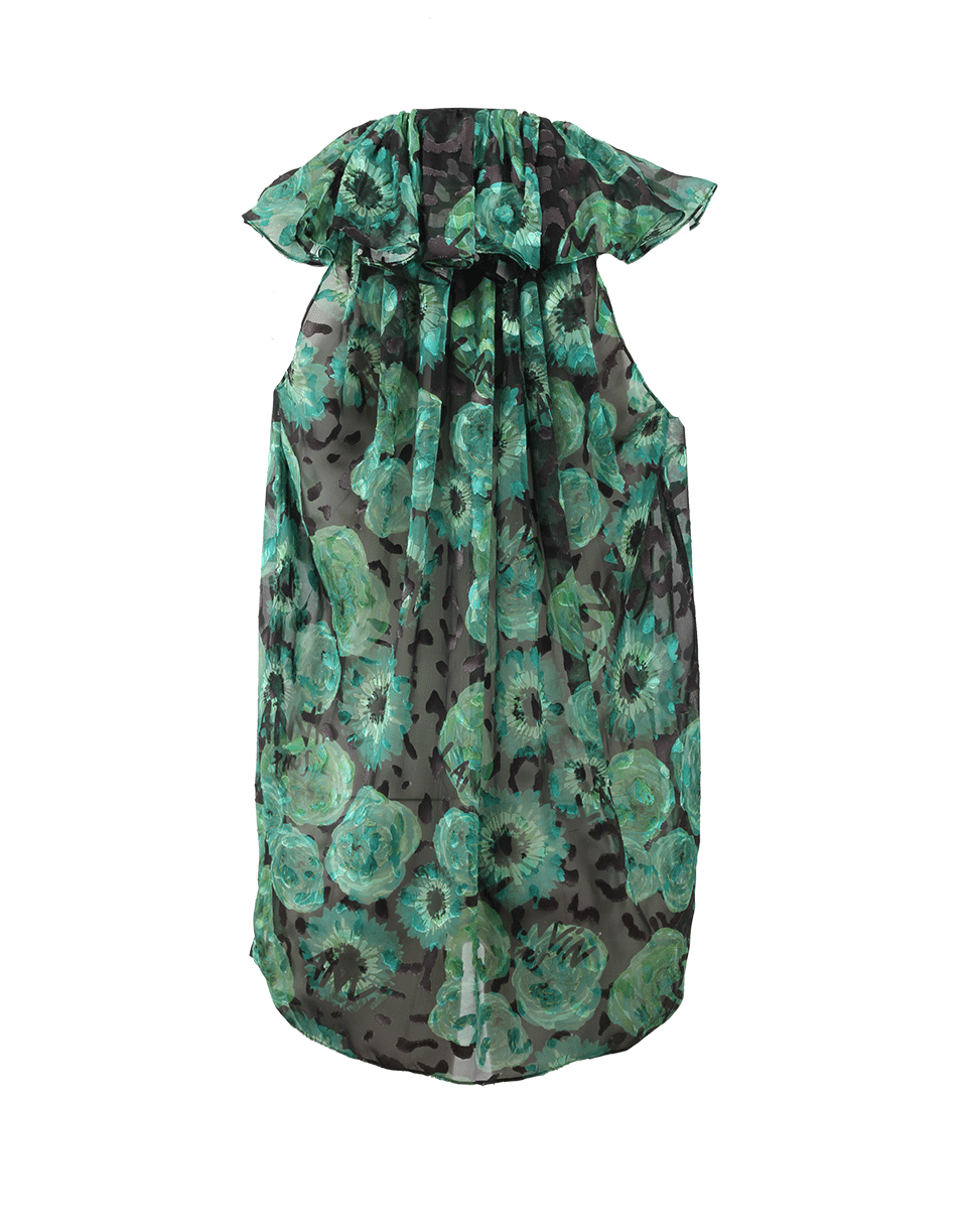 LANVIN-Devore Peasant Blouse-