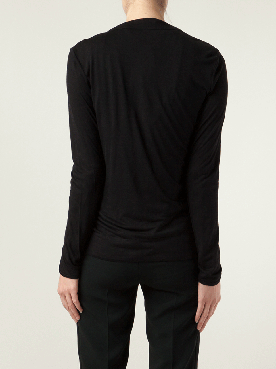 LANVIN-Long Sleeve V-Neck Cardigan-